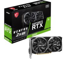 MSI Gaming GeForce RTX 3050 8GB GDRR6 128-Bit HDMI/DP PCIe 4 Torx Twin Fans Ampere OC Grafiskā karte (RTX 3050 Ventus 2X XS 8G OC)