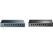 TP-Link TL-SG1008P 8 pieslēgvietu PoE slēdzis ar TL-SG108 8 pieslēgvietu LAN slēdzis