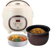 LIANGMEIXIN Mini rīsu vārītājs 1L 0,5kg rīsu daudzfunkcionāls automātisks bez uzraudzības bez pārplūdes nepielipīgs konteiners tīrīšanas uzstādīšana tvaika tvaika grozs