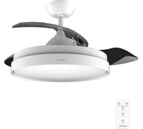 Cecotec EnergySilence Aero 4280 Griestu ventilators ar praktiskām lāpstiņām un lampu, neredzams, 40 W, diametrs 106 cm, taimeris, 3 gaismas krāsas, vasara- ziema, balts