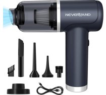 NEVERLAND 4-in-1 rokas putekļsūcējs, bezvadu mini auto putekļsūcējs ar uzlādējamu pārnēsājamu vieglu akumulatora putekļsūcēju, uzlādējams pārnēsājams viegls auto putekļsūcējs spēcīgs automašīnai