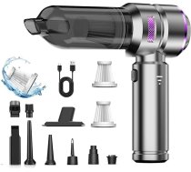 YQXTOOEL 20000Pa auto putekļsūcējs Spēcīgs bezsuku putekļsūcējs auto USB uzlādējams bezvadu, regulējams 3 ātrumu auto putekļsūcējs, pūtējs un putekļu sūcējs un rokas putekļu sūknis mājsaimniecībai, mājdzīvnieku matiem