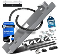 OfficeUp® Cable Duct Desk - Kabeļu vadi [Komplekts] - Kabeļu vadi - Kabeļu turētājs [Noņemams] - Kabeļu teknes - Tagad pieejams