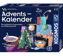 KOSMOS 661076 Eksperimentu kastīte Adventes kalendārs, Skaistākie eksperimenti Ziemassvētku laikā, 5 minūtēs, bērniem no 8-12 gadiem, rotaļlietu Adventes kalendārs, zinātnes Adventes kalendārs