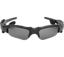 ASHATA bezvadu Bluetooth saulesbrilles, sporta autovadītāja brilles ar stereo austiņām, polarizācijas Anti-UV 400 lēcas, UV starojuma bloķēšana, viegli valkājamas (melnas + dzeltenas lēcas + gongu stieples griezējs)