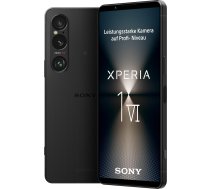 Sony Xperia 1 VI - 6,5 collu 19,5:9 FHD+ HDR OLED 120 Hz, trīskāršs objektīvs ar inovatīvu sensoru un ZEISS, 3,5 mm audio, Android 14, IP65/68, Dual SIM, melns