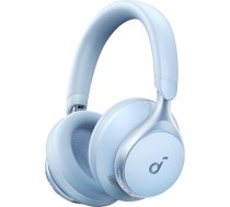 soundcore by Anker, Space One bezvadu Bluetooth austiņas, aktīvā trokšņu slāpēšana, 2X spēcīgāka balss slāpēšana, 40 h atskaņošana, lietotne, augstas izšķirtspējas audio, Bluetooth 5.3 (debeszils)