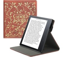 kwmobile Korpuss saderīgs ar Amazon Kindle Oasis 10. paaudzes lasāmrīku - Korpuss e-lasītājs ar siksniņas statīvu - Grāmatas vāciņš Good Story Yellow Orange Red