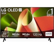 LG OLED55B4ELA televizors 139 cm (55 collu) OLED televizors (α8 4K AI procesors, webOS 24, Dolby Vision, līdz 120 Hz) [2024. gada modelis]