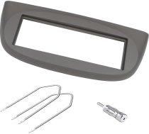 Sound-way 1 DIN auto radio priekšējā plāksne, radio rāmis, ISO savienojuma kabelis, antenas adapteris, atslēga, saderīgs ar Renault Twingo, Wind 2 II