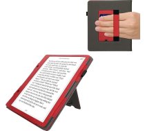 kwmobile Hülle saderīgs ar Amazon Kindle Scribe (2024) Hülle - Flip Case mit Handschlaufe - Mākslīgs vāciņš - Rot Dunkelgrau
