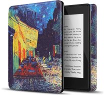 TNP futrālis Kindle Paperwhite - plāns un viegls viedā vāciņa futrālis ar automātisku miega režīmu un modināšanu visiem jaunajiem Amazon Kindle Paperwhite modeļiem, piemērots visām 2012., 2013., 2015. un 2016. gada versijām (Cafe at Night -