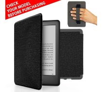 MyGadget futrālis Amazon Kindle Paperwhite 10. paaudzes (2019. gada modelis - J9G29R - 6 collas) ar siksniņu un automātiskās miega/modināšanas funkciju - melns flipa futrālis