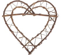 Ciieeo Sirds formas rotangpalmas vainags Vīni vīnogulāju vainagi amatniecībai Ziemassvētku gredzeni Ziemassvētku vainags Ziemassvētku vainags Vainags Frame Wreath DIY Frame Mini Willow Chick Crafts Dekorēt