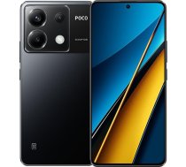 Xiaomi Poco X6 5G viedtālrunis, 12GB RAM, 256GB ROM, Snapdragon® 7s Gen 2, 6.67" 1.5K Flow AMOLED, 120Hz, 64MP kamera, 5000mAh, 67W uzlāde, melns [globālā versija]
