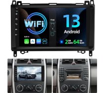 2+32G auto radio priekš Mercedes Benz A/B/V klases Vito Viano Sprinter 2500 3000 W169 B200 W639 - Bezvadu Apple Carplay/Android Car / 1080P skārienekrāns + AHD aizmugures kamera