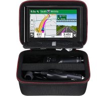 Elonbo GPS somiņa 5-5,5 collu Garmin Drive 51/52/53, DriveSmart 55, Garmin zūmo XT, dezl OTR500, zumo 396 LMT-S GPS navigācijas sistēmai, papildu tīklveida somiņa, piemērota automašīnas lādētāja kabelim, melna