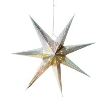 AMARE LED zvaigzne 60 x 20 x 60 cm sudraba krāsā