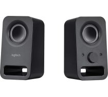Logitech multivides skaļruņi Z150 ar stereo skaņu vairākām ierīcēm, melni