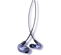 Shure SE215 Special Edition Uni skaņu izolējošas austiņas, viens draiveris, iebūvējamas ausīs, noņemams kabelis, caurspīdīga skaņa un spēcīgi basi, mūzika, videospēles, zvani - violeta krāsa