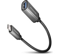 Axagon Rucm-afac usb 3.2 gen 1 tipa c tipa vīrietis -> a tipa sieviete adaptera kabelis, 0,2 m, 3a, alu