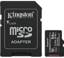 Microsd atmiņas karte 64gb canvas select+ g3 100mb/s adapteris