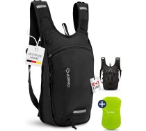 SASMO® Velosipēdu mugursoma 10 + 3 L ar termo nodalījumu un ķiveres tīklu MTB mugursoma Velosipēdu mugursoma ar lietus pārvalku Hidratācijas mugursoma Velosipēds vīriešiem un sievietēm