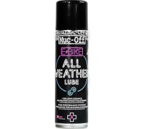 Muc Off Muc Off E-Bike All-Weather Chain Lube Visu laikapstākļu ķēdes eļļa, 250 ml - Premium E-Bike ķēdes smērviela, velosipēda ķēdes aerosols - izstrādāts visiem laikapstākļiem, melns