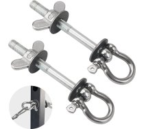 GGTE Band Pegs Power Rack, Power Rack stiprinājumi pretestības lentēm, O gredzena stiprinājums Power Rack, visu veidu pretestības joslu treniņiem ar Powerrack (Pack of 2)