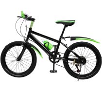 20 collu bērnu velosipēds, 7 ātrumu kalnu velosipēds ar dubļu sargiem, modernizēts jauniešu velosipēds, oglekļa tērauda velosipēds bērniem no 8 līdz 13 gadiem, ietilpība 85 kg