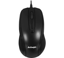 Effiki Activejet amy-083 vadu USB pele (optiskā; 1000 dpi; melna)