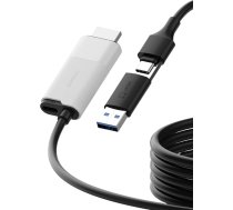 Uztveršanas karte USB 3.0 ar 100 W PD, HDMI uz USB A/C video uztveršanas kabelis, 1080P@60fps YUY2/MJPEG MS2130, spēļu ierakstīšanas ierīce Meta Quest 3, Switch, PS5, VR, straumēšanai un tiešraidei