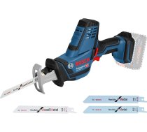 Bosch Professional 18 V sistēmas 18 V akumulatora virzuļzāģis GSA 18 V-LI C (kompaktā versija ar 1x S 922 AF zāģa asmeni, 3x zāģa asmeņi)