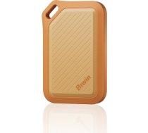 Biwin Amber PR2000 Ārējais SSD 1TB USB 3.2 Gen2x2 - līdz 2000 MB/s IP67 - Pārnēsājamie NVMe ārējie cietvielu diski ar USB-C un USB-A adapteri, oranžs