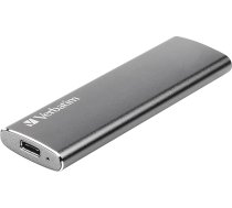 Verbatim Vx500 SSD -240GB Space Grey 29g Ārējais SSD USB 3.0 SSD Viegls SSD ārējais Windows un Mac OS X portatīvais disks USB-C ātrgaitas zibatmiņas datu glabāšanai
