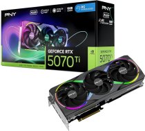 PNY GEFORCE RTX™ 5070 Ti 16GB ARGB Overclocked Triple Fan Plus grafiskā karte DLSS 4