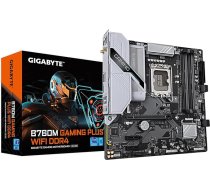 GIGABYTE B760M Gaming Plus WiFi DDR4 LGA 1700 Intel B760 M-ATX pamatplate ar DDR4, 2* M.2, PCIe 4.0, priekšējais USB 3.2 Gen 1 Type-C, WiFi 6 GbE LAN, Q-Flash Plus, PCIe EZ-Latch