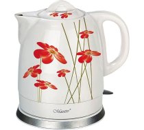 Maestro Feel MR-066-RED FLOWERS tējkanna, 1,5 L, 1200 W, sarkana/balta