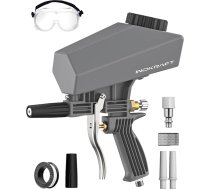 InoKraft Tragbares Sandstrahlpistolen-Set für Luftkompressor, Mini-Sandstrahler zum Entfernen von Rost und Farbe, kompatibel mit Aluminiumoxid, Sand, Walnussschale und Soda, perfekt für Metall und