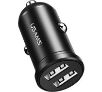 Auto lādētājs 2xusb 2.4a melns