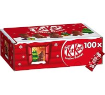 KITKAT Nestlé Kitkat Festive Friends Christmas Variety Pack, Mini Ziemassvētku figūriņas no piena šokolādes, 100 atsevišķi iesaiņotas figūriņas, iepakojumā pa 1 (1 x 820 g)