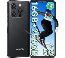 OUKITEL WP52 āra mobilais tālrunis 5G - Android 14 āra viedtālrunis bez līguma 6500 mAh, 16GB RAM + 256GB ROM Būvlaukuma mobilais tālrunis 6,6 collas, 48MP + 8MP kamera, NFC/GPS/Fingerprint