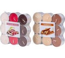 36 sveces Ziemassvētku aromāts 2 x 18 gab. smaržīgās tējas sveces Smaržīgās sveces Adventes Ziemassvētku galda dekorēšana Sveču gaisma Šokolādes ķiršu kanēlis Ziemassvētki Ziemassvētki Ziemassvētki Xmas