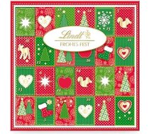 Lindt šokolādes mini galda Adventes kalendārs Merry Fest 2025 115 g 24 dažādi šokolādes bumbiņu pārsteigumi Šokolādes dāvana Ziemassvētkiem