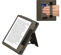 kwmobile Flip Case saderīgs ar Amazon Kindle Oasis 10. paaudzes - Rokas siksniņa - Dandelion Love Grey