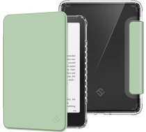 Fintie futrālis 7 collu Kindle Paperwhite (12. paaudzes) - 2024 un Kindle Colorsoft Signature Edition, caurspīdīgs, mīksts TPU aizsargvāciņš ar automātisku miega režīmu un modināšanu, agaves zaļš
