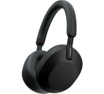Sony WH-1000XM5 SC Bezvadu Bluetooth trokšņu slāpēšanas austiņas (30 h akumulators, skārienjūtīgais sensors, austiņu savienojuma lietotne, ātrās uzlādes funkcija, optimizētas Amazon Alexa, austiņas ar mikrofonu), melns