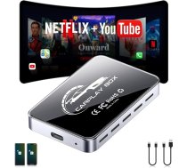Jzones CarPlay bezvadu adapteris, USB Plug & Play CarPlay un Android automašīnai, divjoslu WiFi, 4K video atbalsts, saderīgs ar iPhone 7+/iOS 10+ un Android 11+, nav nepieciešams pārveidot transportlīdzekli