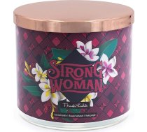 Frida Kahlo aromātiskā svece stiklā | Stipra sieviete | Dāvana sievietēm | Saldi smaržojoša svece | 3 daktu aromātiskās sveces | Sveces ar ilgu degšanas laiku (60 h) | Sojas vaska aromātiskā svece