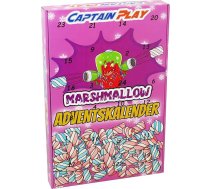 Adventes kalendārs 2025 - 24 atsevišķi iepakoti mini zefīriņi, mīlīgs CAPTAIN PLAY Ziemassvētku kalendārs, 1 iepakojums (1 x 96 g)